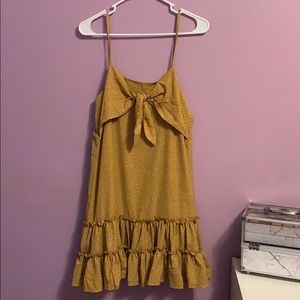 yellow strap sundress